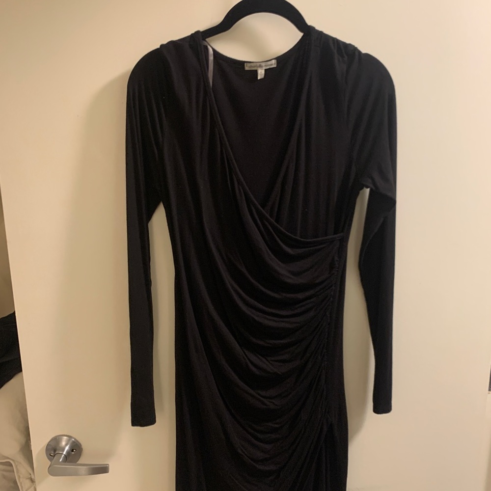Black Bodycon Midi Dress